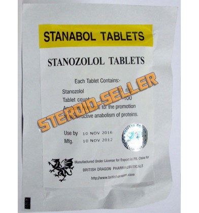 Stanabol (Stanozolol) British Dragon, 100 tabs / 10 mg